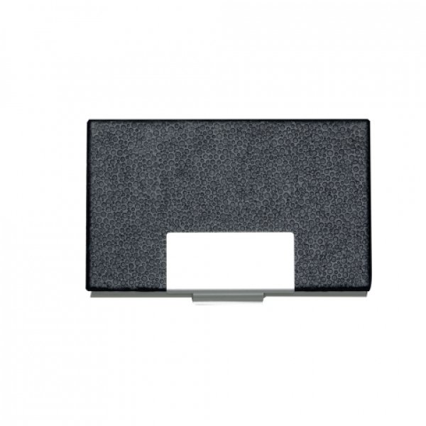 Porta cart�o alum�nio couro