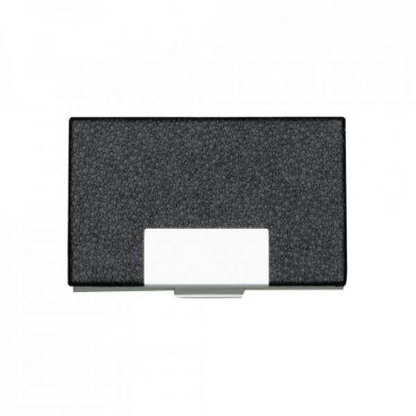 Porta cart�o alum�nio couro