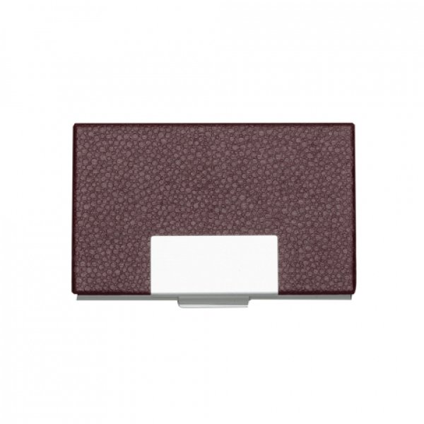 Porta cart�o alum�nio couro