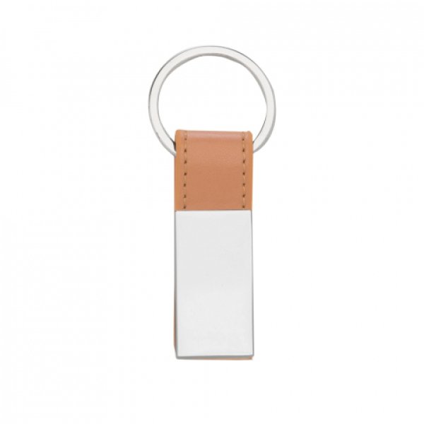 Chaveiro Metal com Couro +