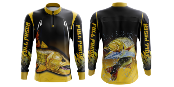Camiseta para pescaria em dry sublima��o FPS 50+