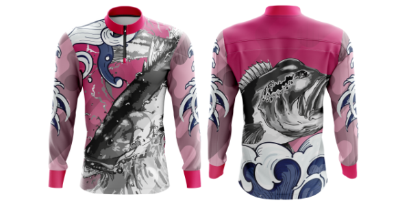 Camiseta para pescaria em dry sublima��o FPS 50+