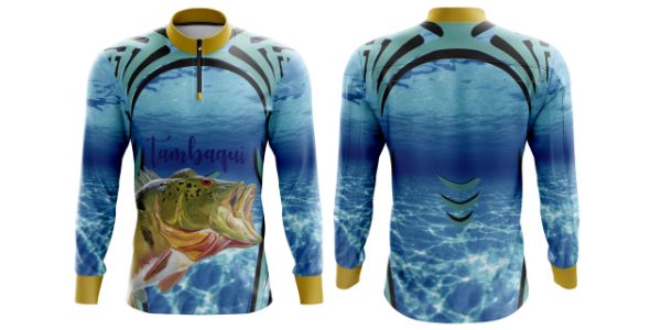 Camiseta para pescaria em dry sublima��o FPS 50+