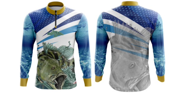 Camiseta para pescaria em dry sublima��o FPS 50+