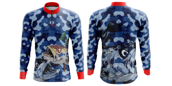 Camiseta para pescaria em dry sublima��o FPS 50+