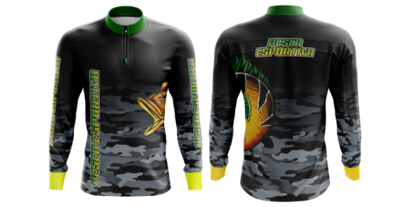 Camiseta para pescaria em dry sublima��o FPS 50+