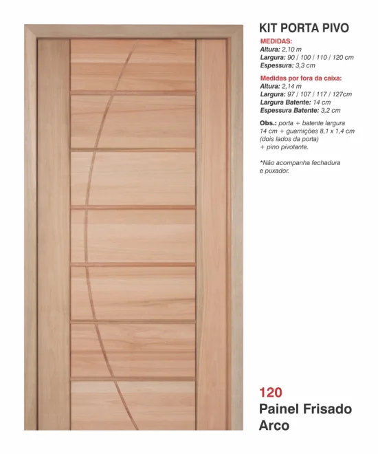 Porta Painel Frisado Arco