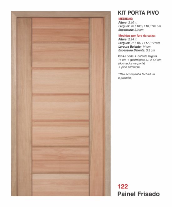 Porta Painel Frisado