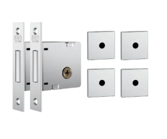 Stam Fechadura Auxiliar 1004 quadrada inox