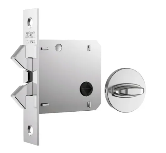 STAM 1006 S FECHADURA PORTA DE CORRER ROSETA REDONDA INOX (WC)