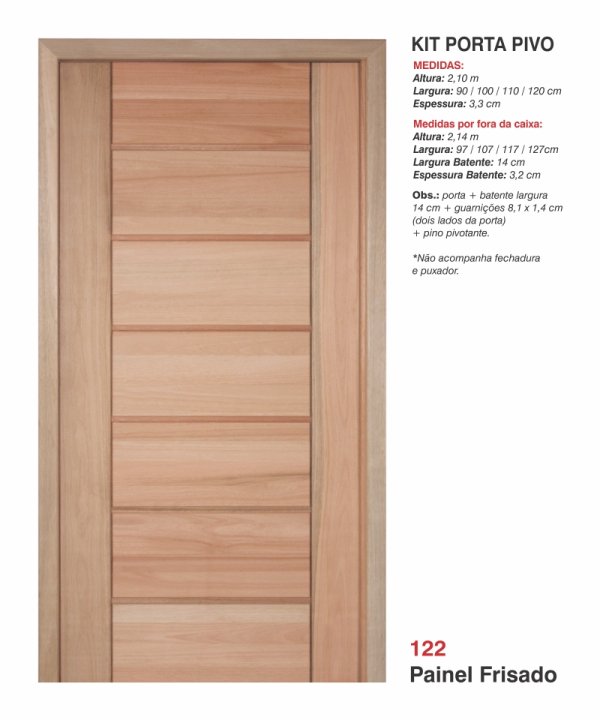 Porta Painel Frisado