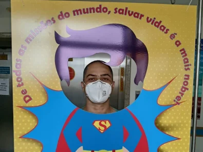 Painel de super-heróis