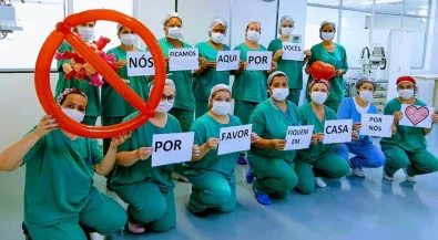 Campanha pede: fique em casa