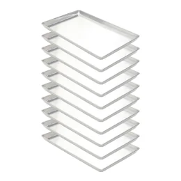 10 Assadeiras Alumnio Lisa Estampada 62X36X3,5 Imeca