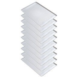 10 Assadeiras Alum�nio Perfurada Estampada 60X40X2 Imeca