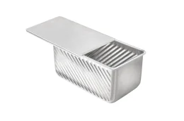 5 Formas para P�o de Forma Com Tampa Em Alum�nio 20X10X10 Imeca