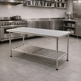 Mesa A�o Inox 430 Desmont�vel 1,90X0,70 Multiuso Imeca