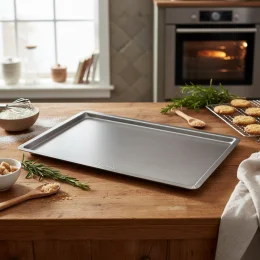 Assadeira Gn Alum�nio Lisa Estampada 53,5X32,5X1 Imeca