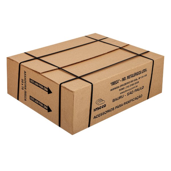 20 Assadeiras Alum�nio Lisa Estampa. 58x70x3,5cm 0,8mm Imeca