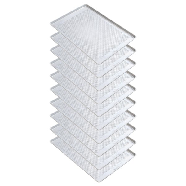 10 Assadeiras Alum�nio Perfurada Estampada 60X40X2 Imeca