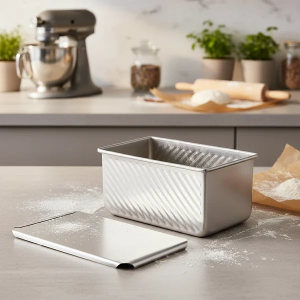 5 Formas para P�o de Forma Com Tampa Em Alum�nio 20X10X10 Imeca