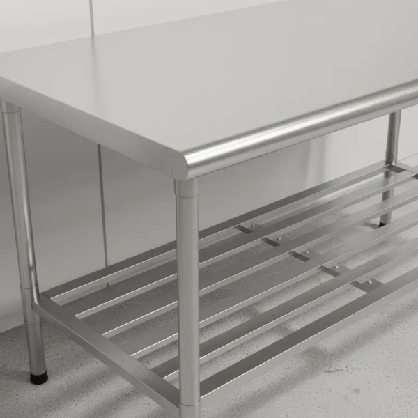 Mesa A�o Inox 430 Desmont�vel 1,90X0,70 Multiuso Imeca