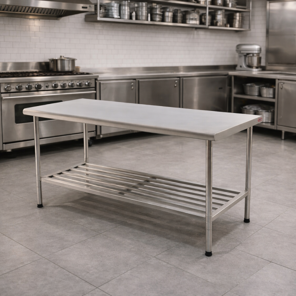 Mesa A�o Inox 430 Desmont�vel 1,90X0,70 Multiuso Imeca