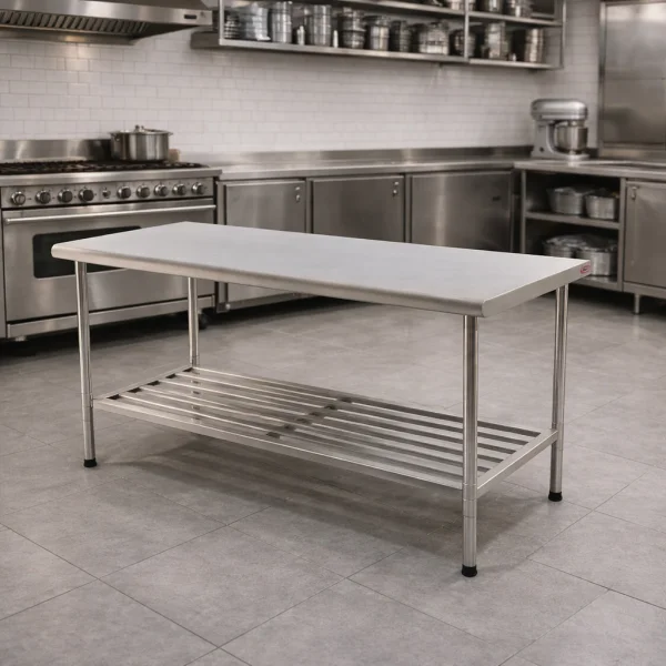 Mesa A�o Inox 430 Desmont�vel 1,90X0,70 Multiuso Imeca