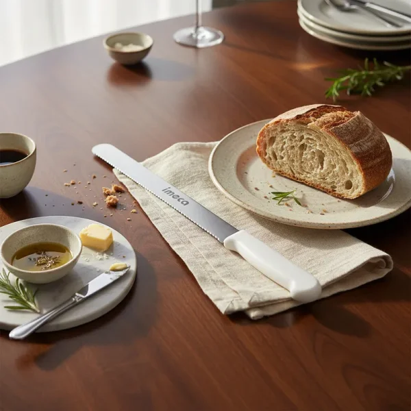 Faca de Serrilha em Inox 38cm Imeca