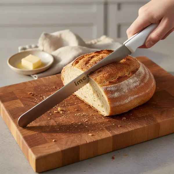 Faca de Serrilha em Inox 38cm Imeca