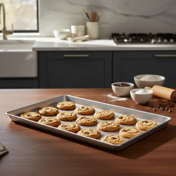 10 Assadeiras Alum�nio Lisa Estampada 62X36X3,5 Imeca