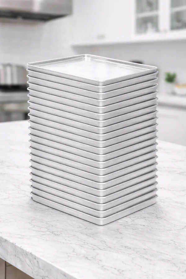 20 Assadeiras Alum�nio Lisa Estampa. 58x70x3,5cm 0,8mm Imeca