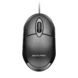 Mouse Multilaser Classic Box ptico Full Black - MO300