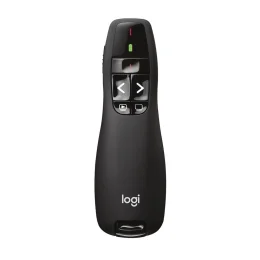 Apresentador sem fio Logitech R400 com Laser Pointer Vermelho, Conexo USB e Pilha Inclusa - 910-001354