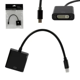 Conversor Mini DisplayPort Para Dvi Fmea 25 Centimetros Preto