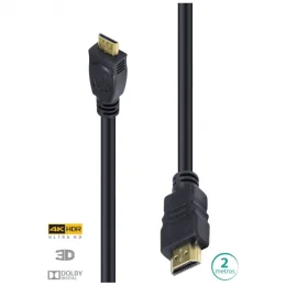 Cabo HDMI 2.0 Para Mini HDMI 4K ULTRA HD 3D  2 METROS - H20MM-2