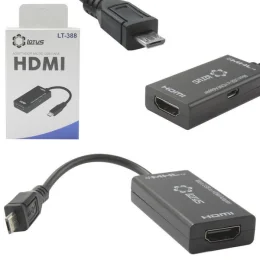 Conversor Micro Usb Para HDMI Mhl Smartphone E Tablet MHL LOTUS LT-388