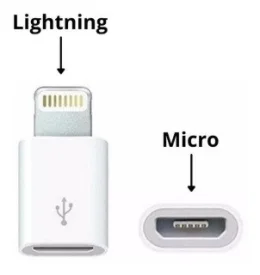Adaptador Lightning IOS Macho para Micro USB V8 Fmea Verde - ZJT-IP8-V8/B