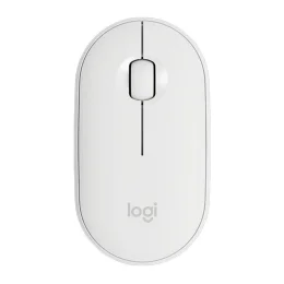 Mouse Sem fio Logitech Pebble M350, 1000 DPI, USB, 3 Botes, Bluetooth, Pilha Inclusa, Cinza Areia - 910-006658