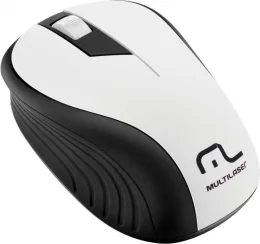 Mouse Sem Fio Multi Mo216, USB, 2.4GHz, 1200 DPI, Plug And Play, Preto E Branco