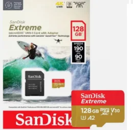 Carto de Memria SanDisk MicroSD Extreme 128GB Classe 10 - SDSQXAA-128G-GN6AA
