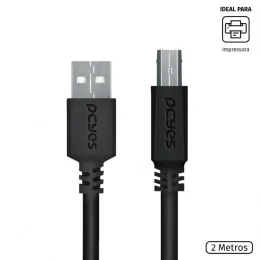 Cabo P/ Impressora  USB A 2.0 P/ USB B 2M - PUABM2-2 (29289)