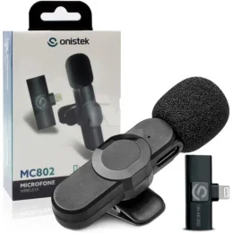Microfone de Lapela sem Fio Conexo Lightning para IOS - ON-MC802