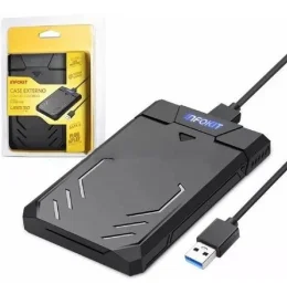 Case para HD 2.5 Sata II USB 3.0 Fast 5Gbps Apoio Uasp 3TB Gamer INFOKIT - ECASE-340