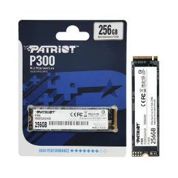 SSD Patriot P300, 256GB, M.2 2280 Pcie 3x4 NVMe 1.3, Leitura 1700MB/s E Grav. 1100MB/s - P300p256gm28