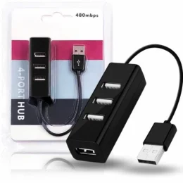 HUB USB 2.0 4 Portas Portatil Slim 480mbps Exbom - 02490/168