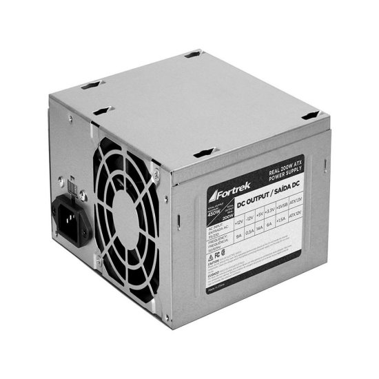 Fonte Fortrek PWS-2003, 200W, ATX, 20+4P, Bivolt, Prata - FK420P