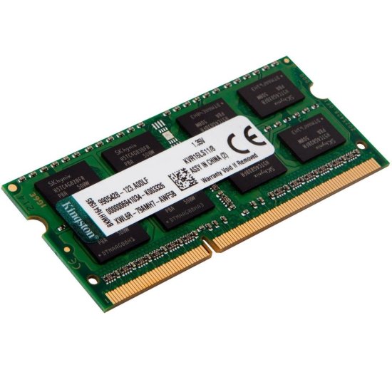 Mem�ria Kingston 8GB, 1600MHz, DDR3,L Notebook, CL11 - KVR16LS11/8GB