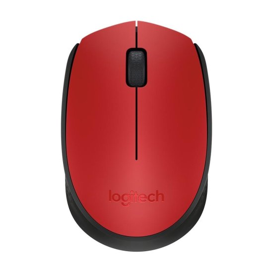 Mouse sem fio Logitech M170 com Design Ambidestro Compacto, Conex�o USB e Pilha Inclusa, Vermelho - 910-004941