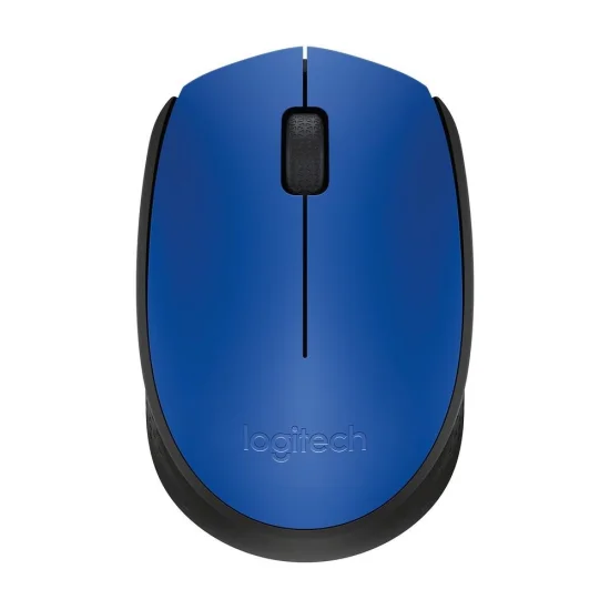 Mouse sem fio Logitech M170 com Design Ambidestro Compacto, Conexo USB e Pilha Inclusa, Azul - 910-004800